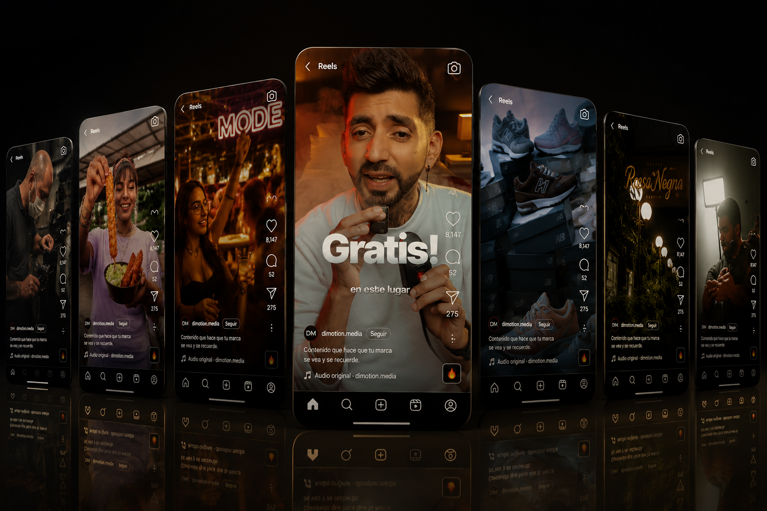 Galería de reels producidos por Dimotion Media